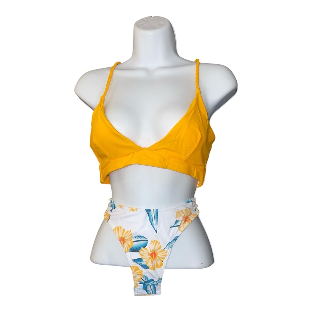Mila Bikini Brief Yellow Floral